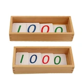 Montessori Matematik 1-1000 Ahşap Dijital Kartlar - Küçük - 6