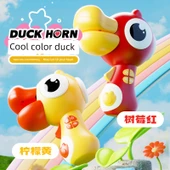 Küçük Hornlu Kırmızı Pil Yüksek Sesli Ördek Oyuncak Mikrofon thumbnail 6