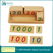 Montessori Matematik 1-1000 Ahşap Dijital Kartlar - Küçük - 1