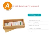 Montessori Matematik 1-1000 Ahşap Dijital Kartlar - Küçük - 10