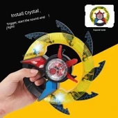 Rob Kristal Dönüşüm Oyuncak Seti - Rob Dönüştürücü + Işık Tekerleği Baş Dart + 24 Kristal - 4