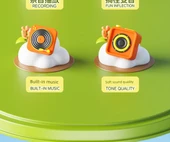 Küçük Hornlu Kırmızı Pil Yüksek Sesli Ördek Oyuncak Mikrofon thumbnail 11