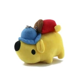 Anime Capoo Kedi Böcek Peluş Anahtarlık - Kedi Böcek Sarı Köpek Anahtarlık - 6