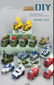 Çocuklar için Sökme ve Montaj Oyuncak Araba - Şeker Mühendislik Aracı-Morandi 4 + Tornavida - 8
