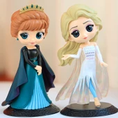 Buz Prensesi Elsa Anna Aisha Xuebao Bebek Oyuncak Pasta Süslemesi - 4. Nesil Beyaz Elbise Aisha + 4. Nesil Anna - Çanta Kardan Adam Yok - 1