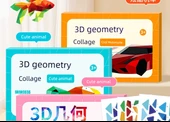 3D Geometrik Kolaj Bulmaca - Soğuk Lokomotif - 9