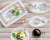 The Mia Wish Oval Servis 2li Set - 26cm & 29cm WSH004 - 3