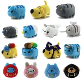 Anime Capoo Kedi Böcek Peluş Anahtarlık - Siyah Kedi Bebek Böcek Anahtarlık - 7