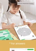 Çocuk Konsantrasyon Labirenti Sudoku Eğitim Kitabı - Labirent Oyunu (Şık + Zorluk) 128 Sayfa - 8