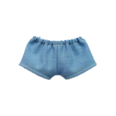 Pamuklu Bebek Kıyafetleri Kot Şort - Normal Orta Mavi (Flip) - 20cm - 6
