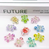 Kum Işıklı Mini Kaplumbağa Sürpriz Çantası Oyuncak - Hit Stil Orta Boy Parlak Kristal Çiçek Kaplumbağa 50 Karışık 3.3cm - 9