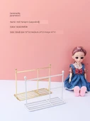 BJD 1/6 Monster High Bebek Kıyafetleri - Pembe Altın Basit Artırılmış 35x45cm 4 Nokta Uzun Etek Elektro Kaplama - 5