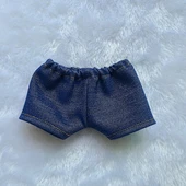 Pamuklu Bebek Kıyafetleri Kot Şort - Normal Koyu Mavi - 10cm ve altı - 1