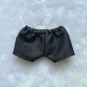 Pamuklu Bebek Kıyafetleri Kot Şort - Normal Kar Tanesi Siyah - 10cm ve altı - 1