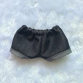Pamuklu Bebek Kıyafetleri Kot Şort - Normal Kar Tanesi Siyah (Flip) - 15cm - 1