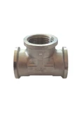 KALDE  (2'li Paket) 1/2" Dn15 İç Dişli Sarı/Krom TE (Dişi) - Chrome Tee - 4
