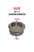 KALDE  3/4" x 1" Sarı/Krom Redüksiyon - Brass Reduction - 1