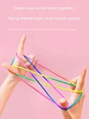DIY Gökkuşağı Renkli Çiçek İpi Dokuma Oyuncağı - Flip Çiçek İpi - 1 Paket - 3