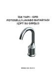 GPD Fotoselli Lavabo Bataryası Çift Su Girişli FLB11 - Photocell Sink Mixer - 2