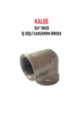 KALDE  3/4" Dn20 Sarı/Krom Dirsek İç Dişli (Dişi) - Brass İnternal Thread Elbow - 1
