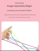 DIY Gökkuşağı Renkli Çiçek İpi Dokuma Oyuncağı - Flip Çiçek İpi - 1 Paket - 12
