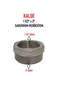 KALDE  1 1/2" x 2" Sarı/Krom Redüksiyon - Brass Reduction - 1