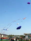 Uçurtma Kuyruğu - 30 Metre Kırmızı ve Beyaz Mavi Kuyruk - 6