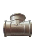 KALDE  (2'li PAket) 3/4" Dn20 İç Dişli Sarı/Krom TE (Dişi) - Chrome Tee - 3