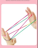 DIY Gökkuşağı Renkli Çiçek İpi Dokuma Oyuncağı - Flip Çiçek İpi - 1 Paket - 11