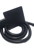 Bainer Armoni Kare Siyah Mafsallı Duş Seti - Hanging Shower Set - 1
