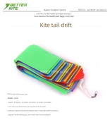 Uçurtma Kuyruğu - 15 Metre Kırmızı, Sarı ve Siyah Geniş Kuyruk (5 Metre Planör İçin) thumbnail 8