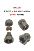 KALDE  (10'lu Paket) Ø16x1/2" İç Dişli Mini Pex Rekor - Mobil Sistem Boru Bağlantı Rekoru - 1