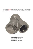 KALDE  3/4" Sarı / Krom Pislik Tutucu Su Filtresi Dn20 - Threaded Strainer - 1