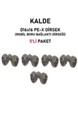KALDE  (5'li Paket) Ø16x16" Sabit Uçlu Pex Dirsek (Mobil Boru Bağlantı Dirseği) - 1
