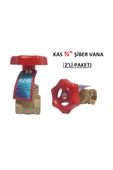 KAS  3/4" DN20 Şiber Vana 2'li Paket (Su Sayacı / Saati Vanası) - Cyber Valve - 1