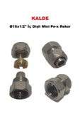 KALDE  Ø16x1/2" İç Dişli Mini Pex Rekor - Mobil Sistem Boru Bağlantı Rekoru - 1