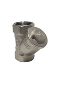 KALDE  1" Sarı / Krom Pislik Tutucu Su Filtresi Dn25 - Threaded Strainer - 2