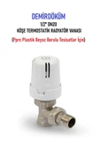 KALDE DD-T1 Köşe 1/2" Termostatik Radyatör Vanası - Thermostatic Radiator Valve - 2