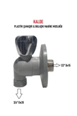 KALDE  Plastik Pprc Çamaşır Musluğu 3/4"x1/2" - 1