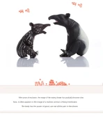 Beden Tapir Takımı - Malaya Tapiri - PVC - 8.5 cm - 9