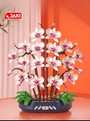 Yapay Çiçek Yapı Blokları - Yeni Yıl Dekorasyonu Duvar Süsü - 2