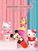 Çizgi Film Hayvanı Düdük Çocuk Oyuncak Kolye - Mickey Düdüğü - 7