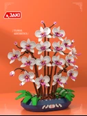 Yapay Çiçek Yapı Blokları - Yeni Yıl Dekorasyonu Duvar Süsü - 5