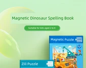 Manyetik Dinozor Bulmacası - 2-4 Yaş - Yaban Hayvanları - 8