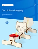 Küçük Delik Görüntüleme Pinhole Kamera Modeli - Ahşap - 7