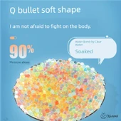 Su Emici Mermer Kristal Yumuşak Mermi Su Boncuğu - Mavi - 120000 Adet (2 Şişe) thumbnail 4