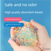 Su Emici Mermer Kristal Yumuşak Mermi Su Boncuğu - Mavi - 120000 Adet (2 Şişe) thumbnail 3