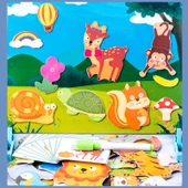 Manyetik Bulmaca Montessori Oyuncakları - Güzel Bir Gün - 3