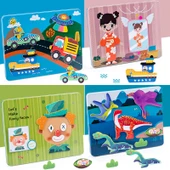 Manyetik Bulmaca Montessori Oyuncakları - Güzel Bir Gün - 5