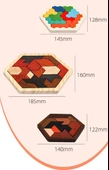 Ahşap Geometrik Bulmaca - Çift Şekil Sihirli Bulmaca - 10